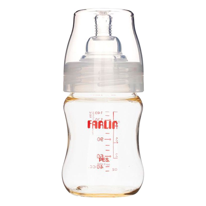 Farlin - Anti Colic PES Feeding Bottle 140ml - Clear