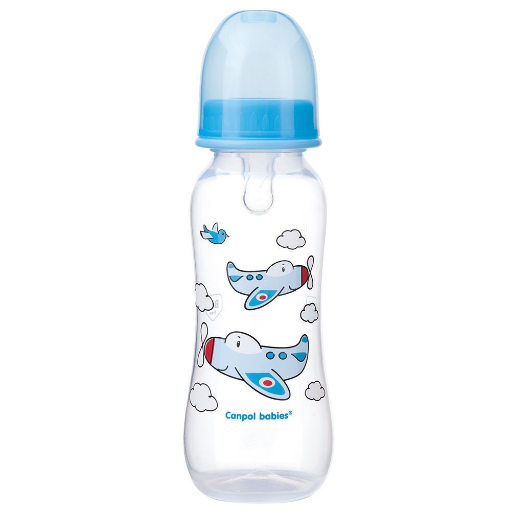 Canpol - 250ml Designed Bottle - Blue Airplane