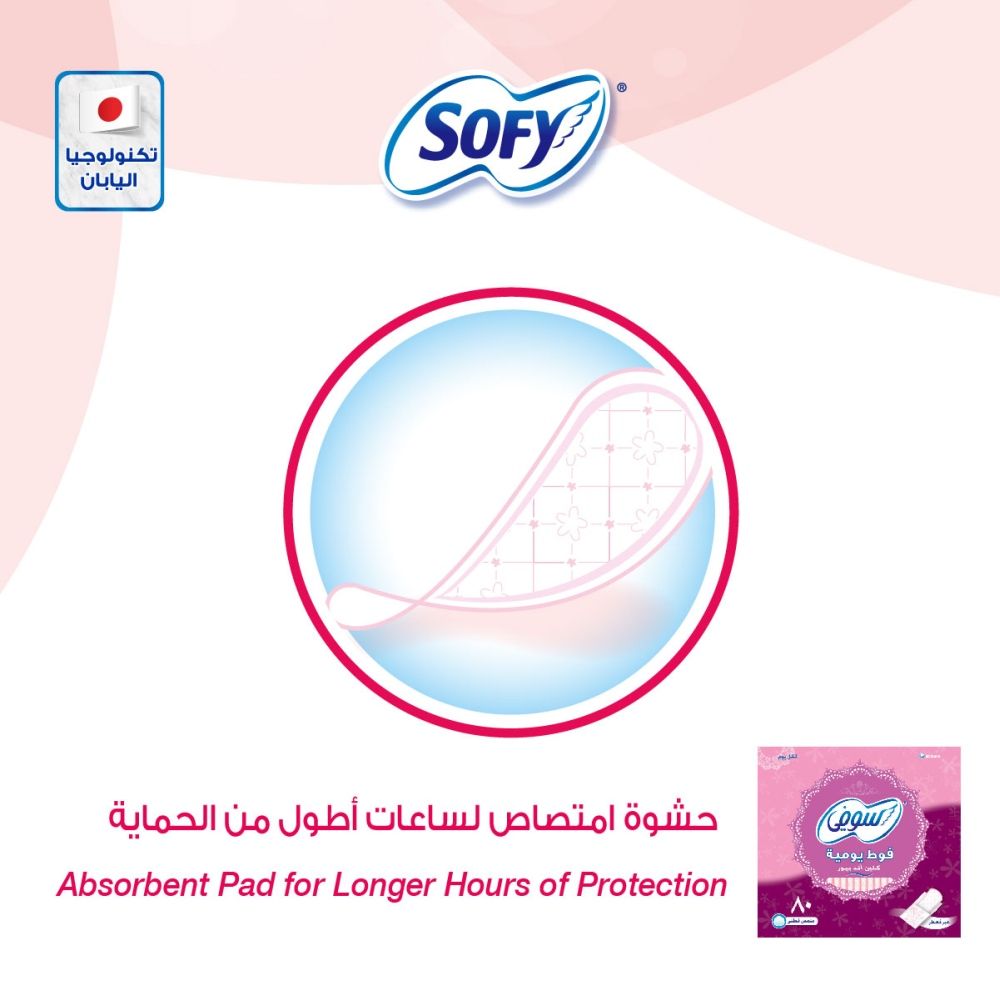 Sofy - Panty Liner 80 Pads (Unscented)