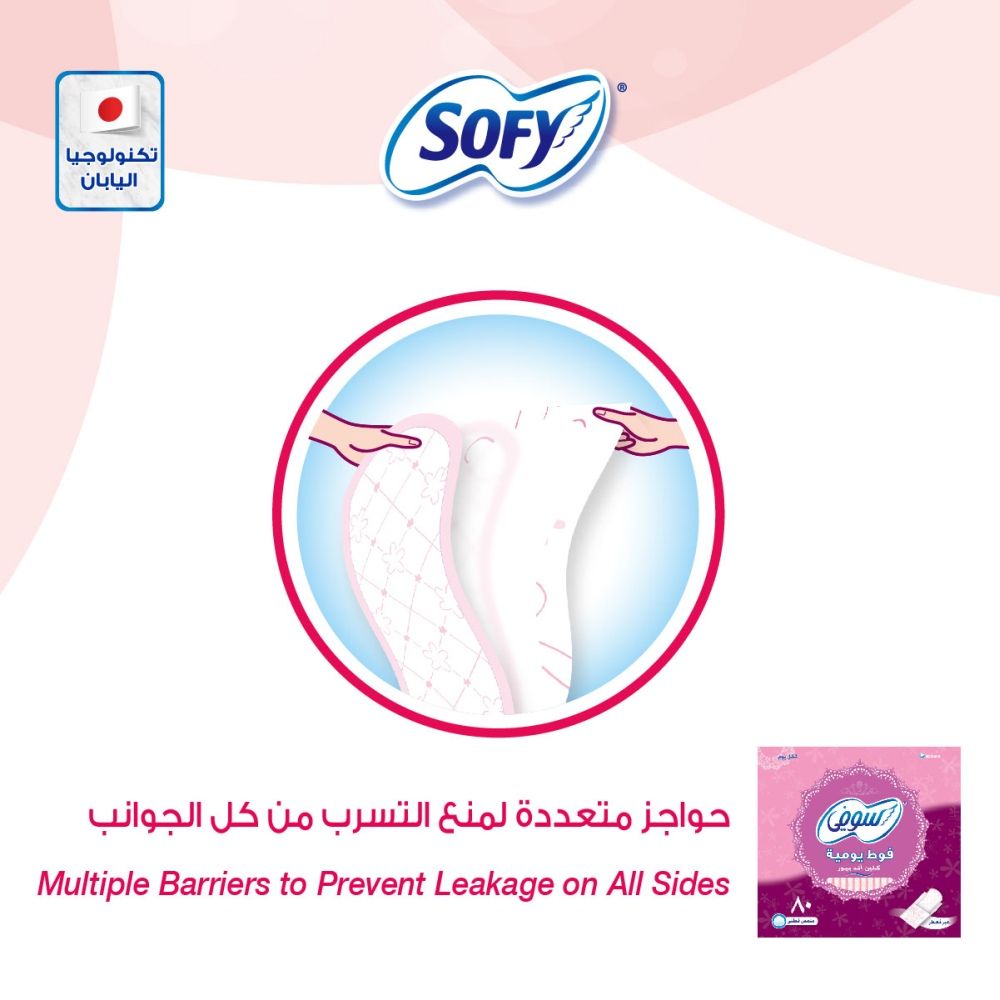 Sofy - Panty Liner 80 Pads (Unscented)