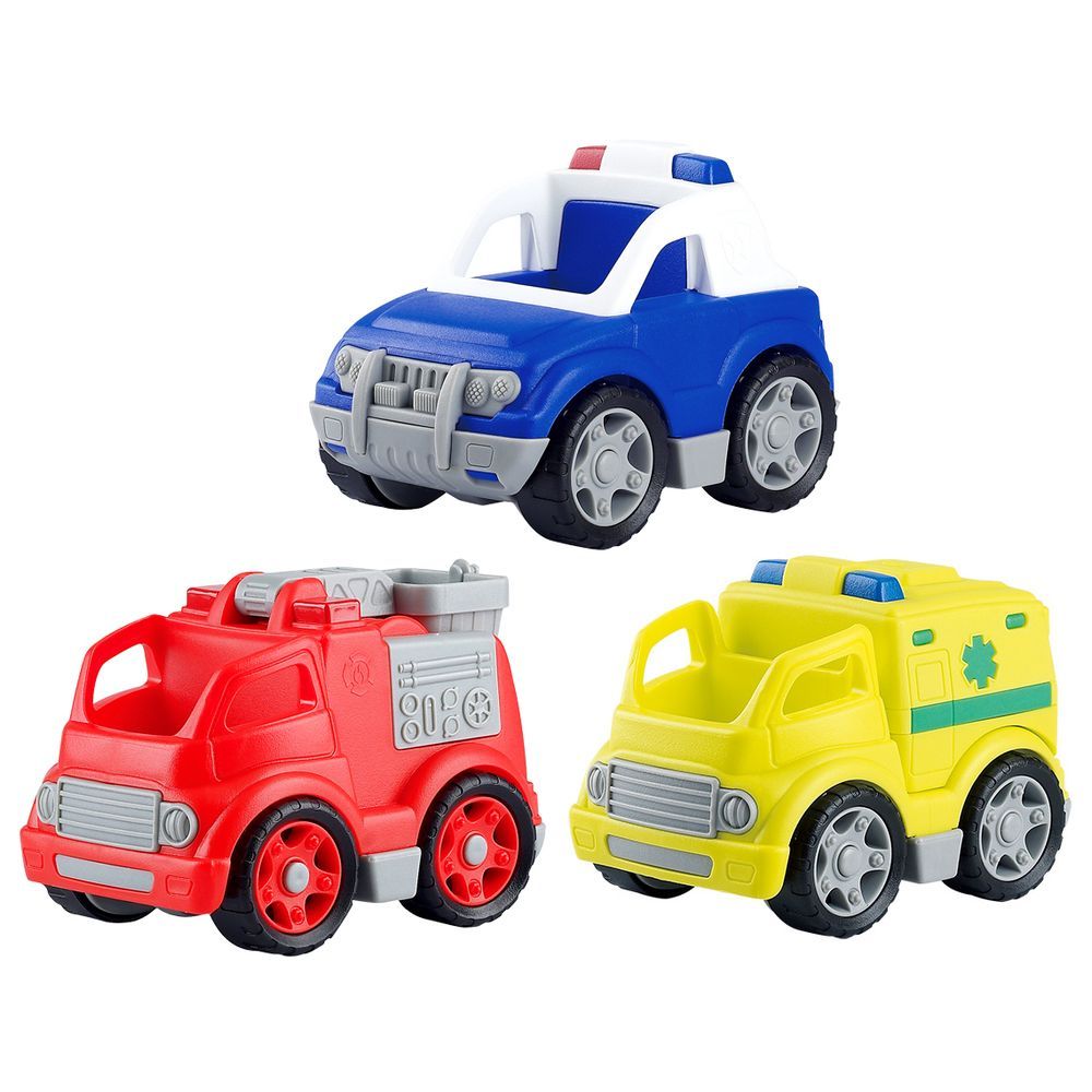 Playgo - Bio-Based Plastic - SOS Rescue Vehicles