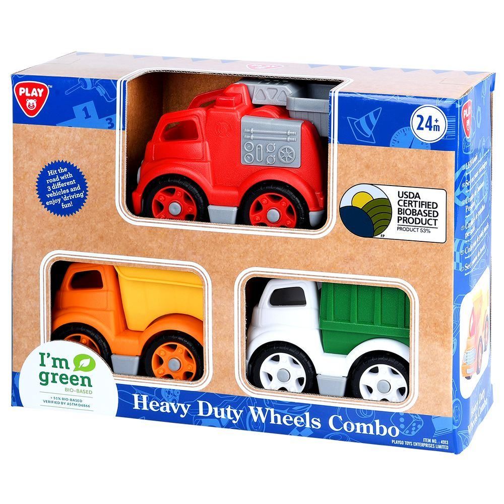 Playgo - Bio-Based Plastic - Heavy Duty Wheels Combo