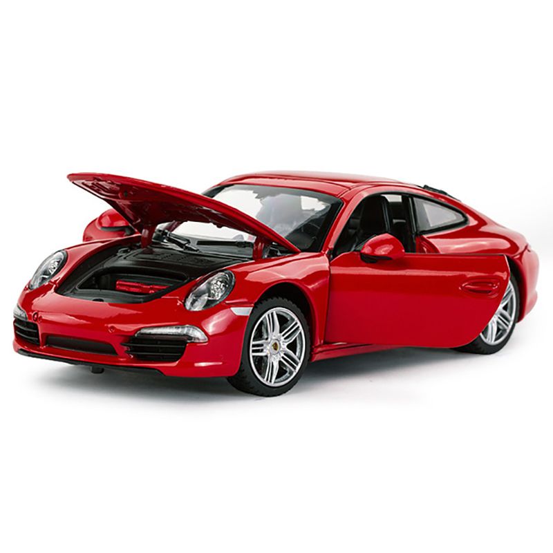 Rastar - 1/24 Diecast Car Porsche 911 - Red/White - Assorted 1pc