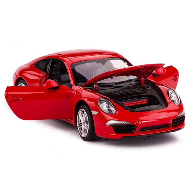 Rastar - 1/24 Diecast Car Porsche 911 - Red/White - Assorted 1pc