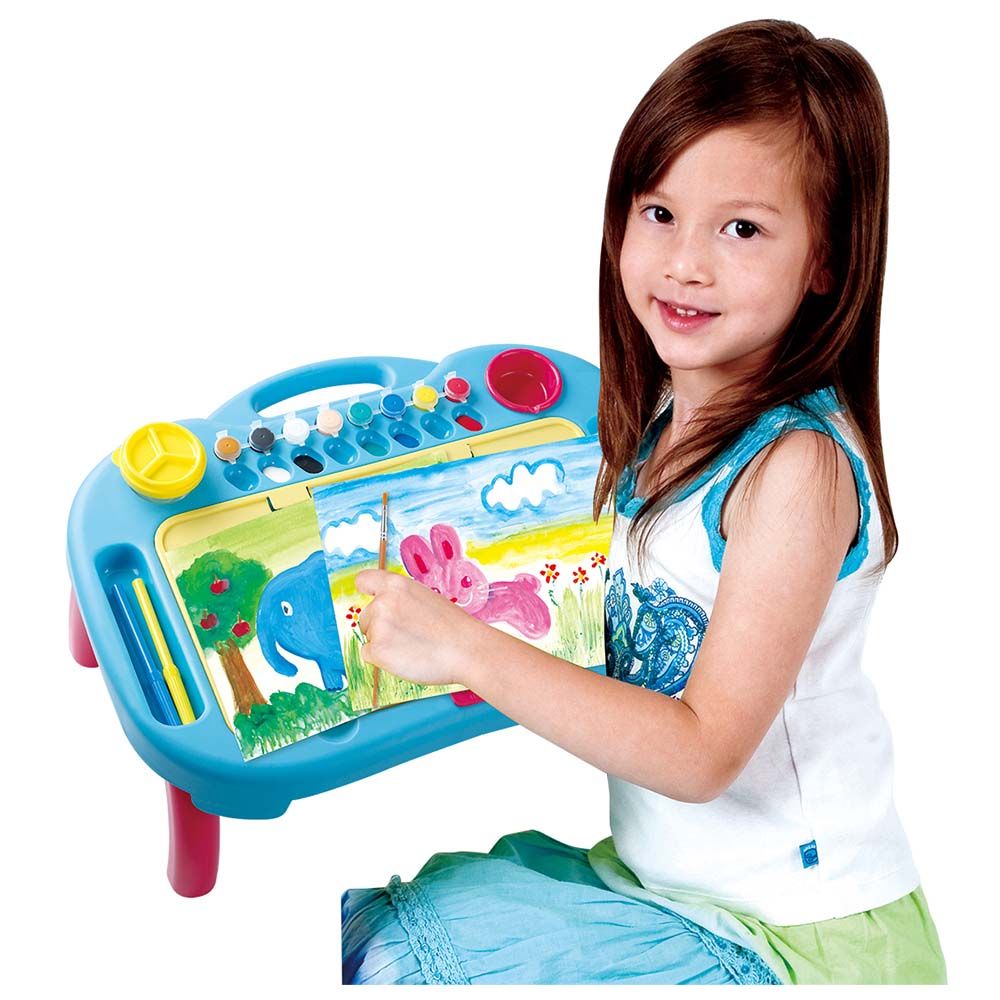 PlayGo - Draw & Carry Desk 19pc-Set - Blue