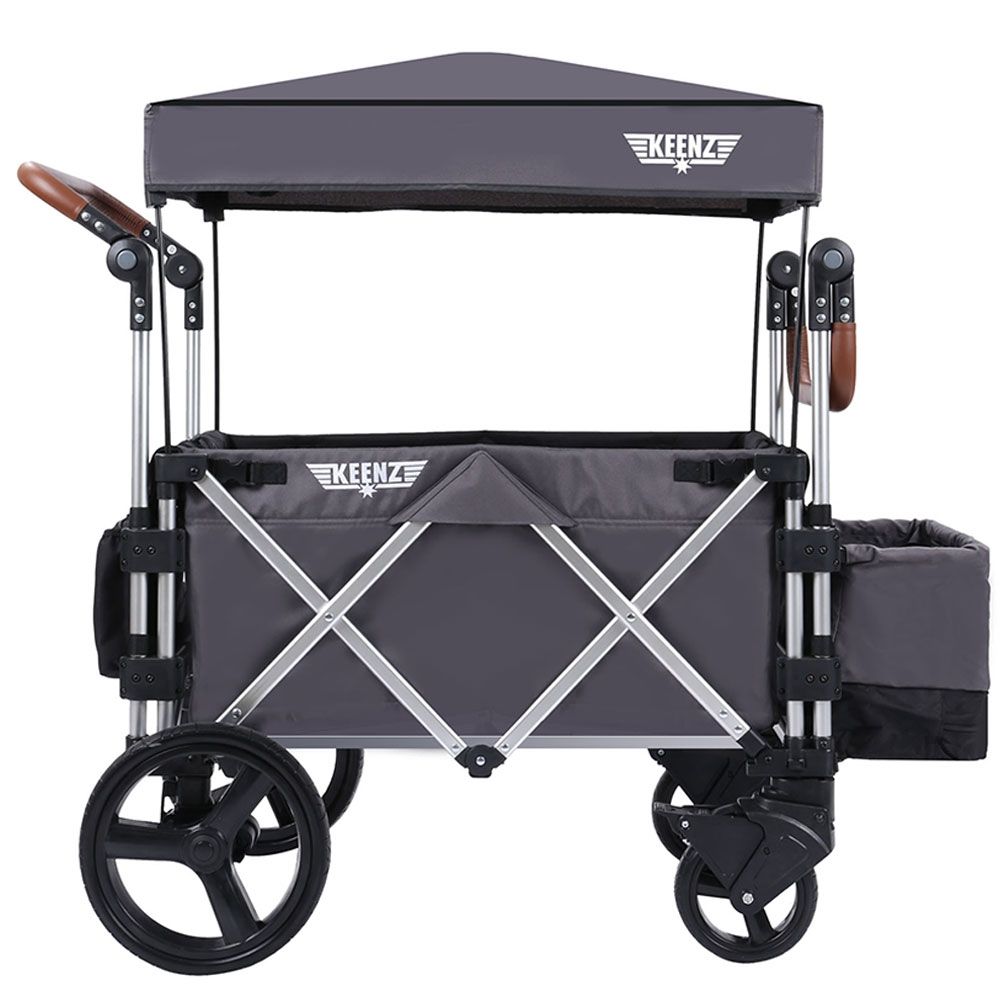 Keenz - 7S Deluxe Foldable Wagon-Stroller - Grey