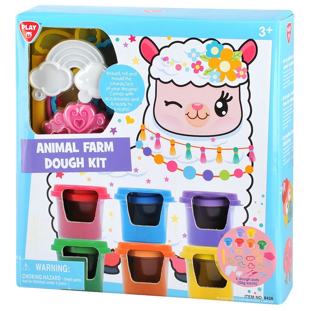 Playgo - Animal Farm Dough Kit - Dough Deluxe