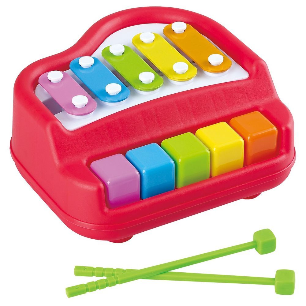 Playgo - 2-In-1 - Piano & Xylophone - Red