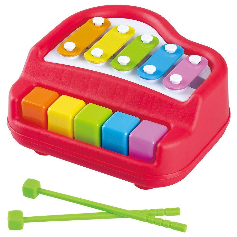 Playgo - 2-In-1 - Piano & Xylophone - Red