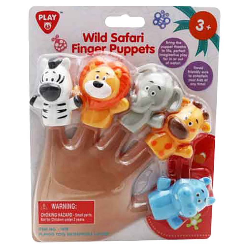 Playgo - Wild Safari Finger Puppets 5pcs