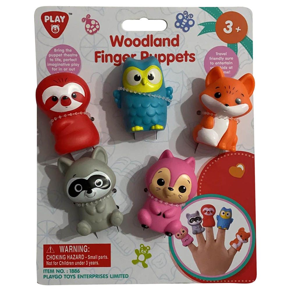 Playgo - Woodland Finger Puppets 5pcs