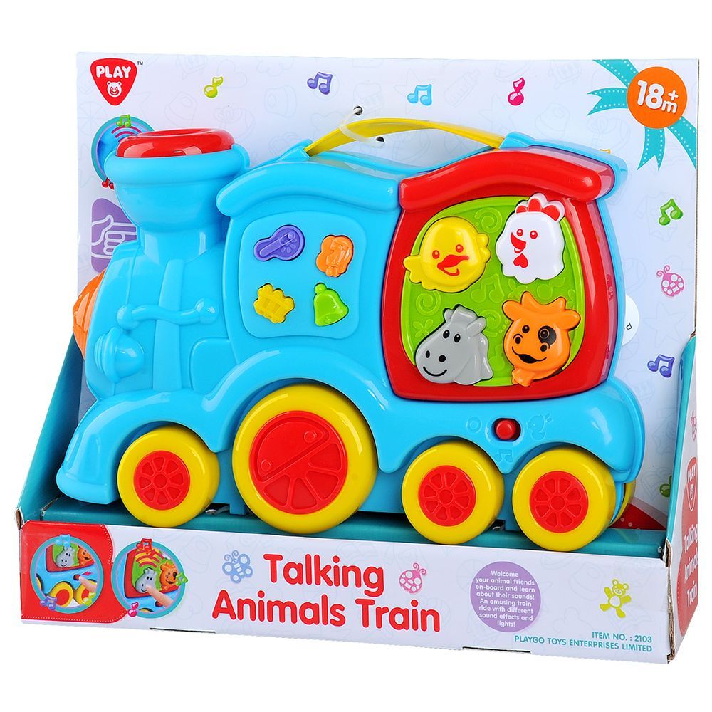 Playgo - Talking Animals Train - Blue