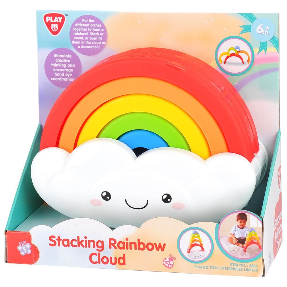 Playgo - Stacking Rainbow Cloud