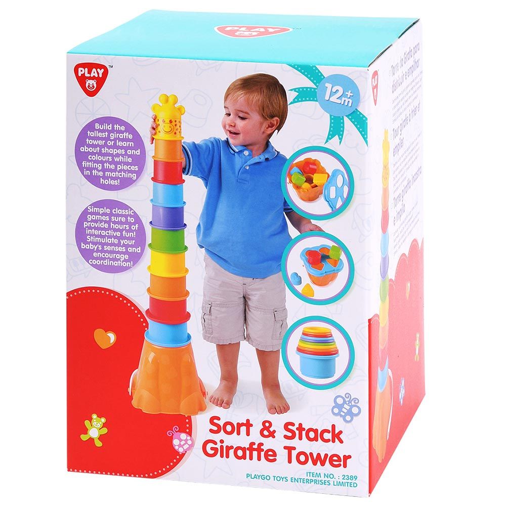 PlayGo - Sort & Stack Giraffe Tower