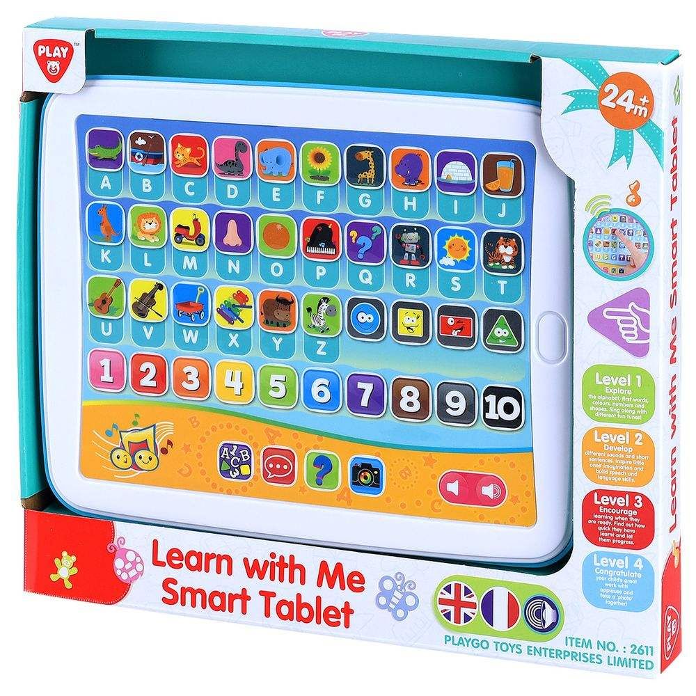 Playgo - Learn With Me New Smart Tablet - Blue