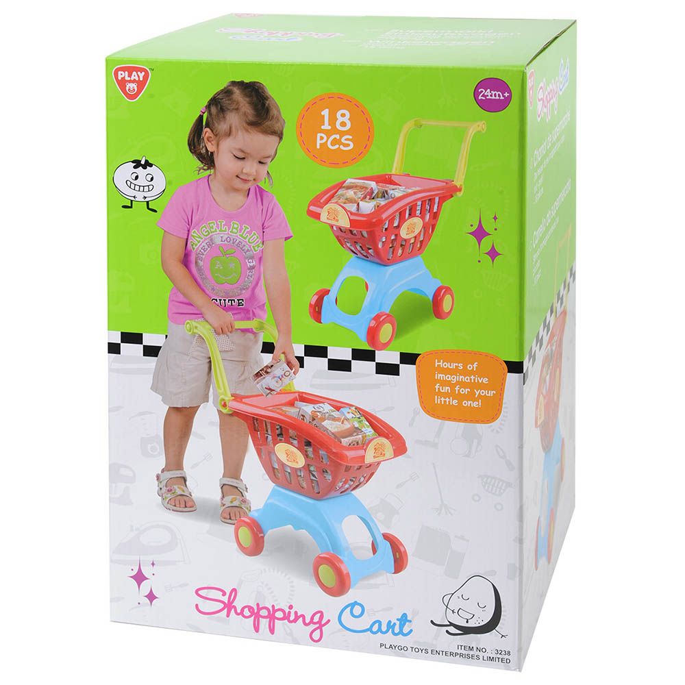 PlayGo - Shopping Cart - 18pcs