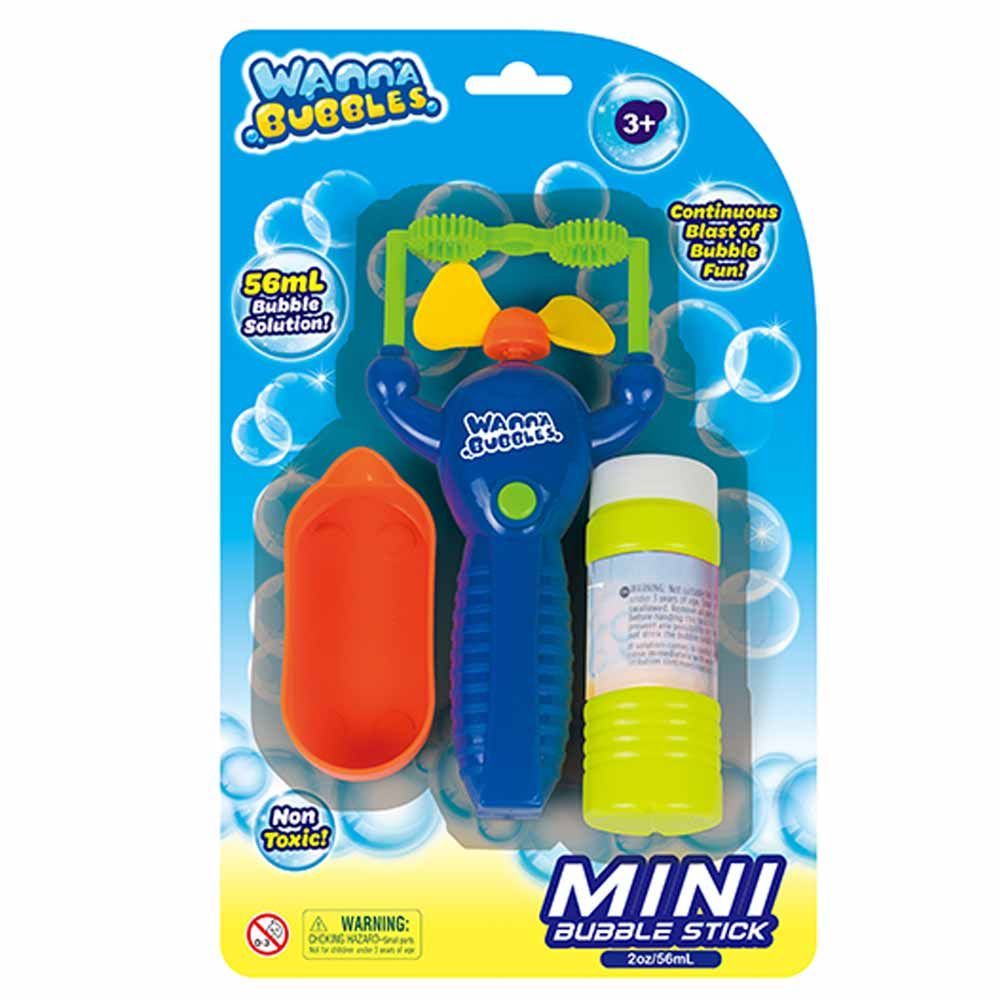 Wanna Bubble - Mini Bubble Blaster B/O - Blue