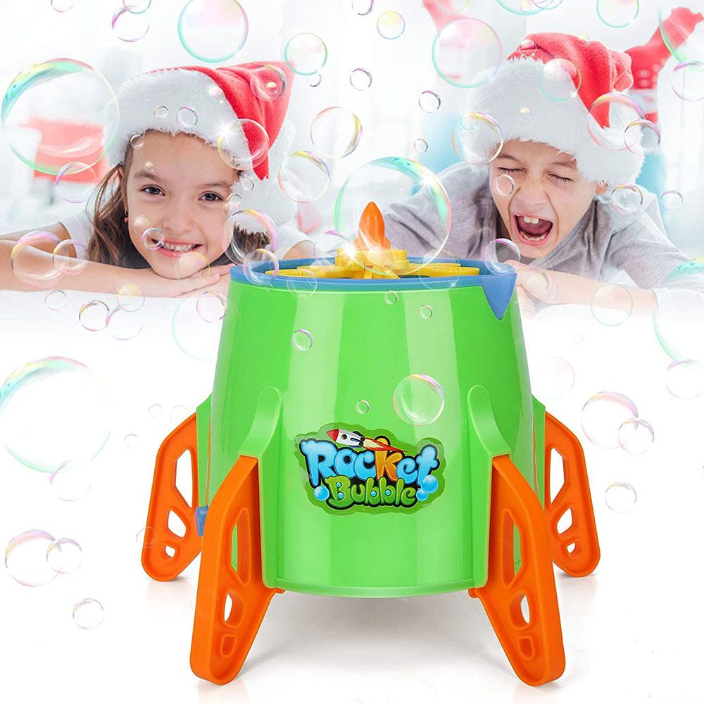 Wanna Bubbles - Mega Rocket Bubble Blower - Green