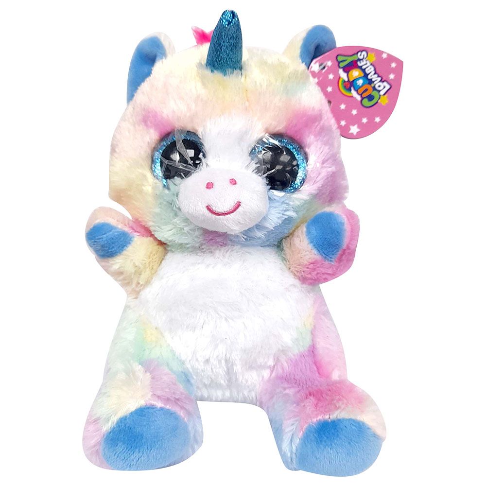 Cuddly Lovables - Rainbow Tie Dye Plush Toy - 15 cm