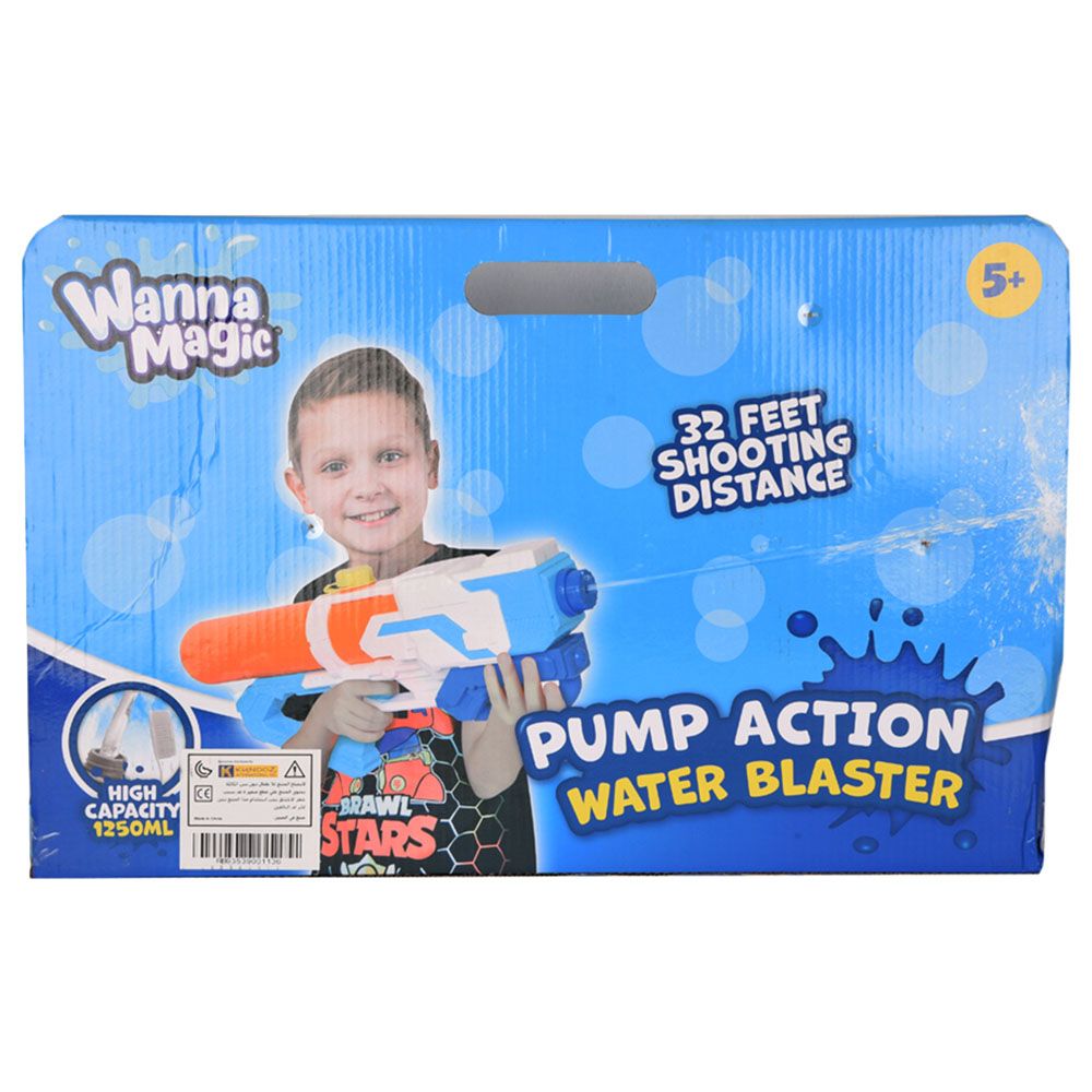 Wanna Bubbles - Pump Action Water Blaster Gun - Assorted 1pc