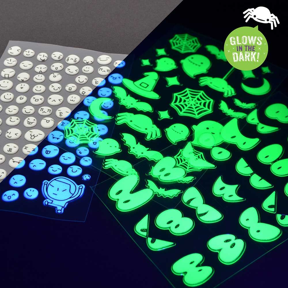 Micador - Spooky Eyes Glow Stickers 1 Pack - Assorted