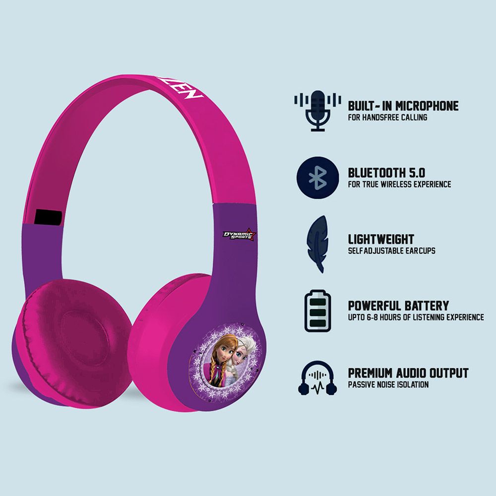 Dynamic Sports - Disney Frozen Headphones - Pink