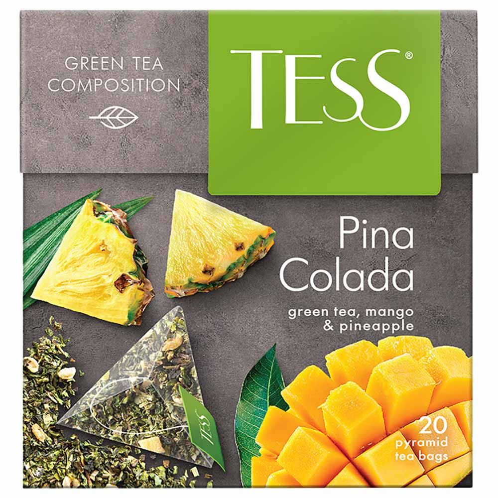 Tess - Green Tea Pina Colada Teabag - Pack of 20 - 1.8g