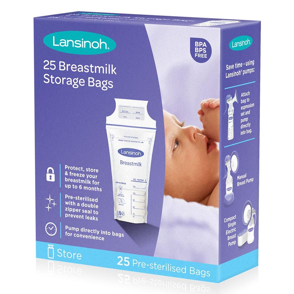 Lansinoh - Breastmilk Storage Bags - 25pcs