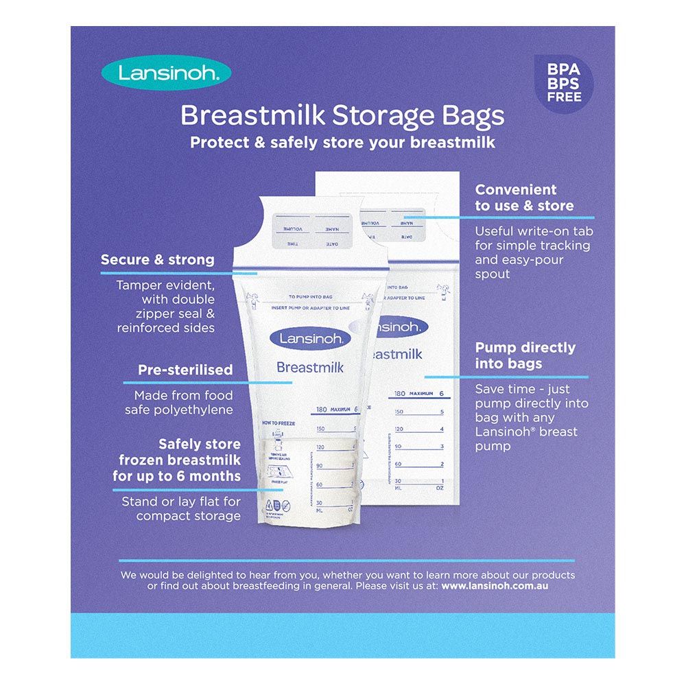 Lansinoh - Breastmilk Storage Bags - 25pcs