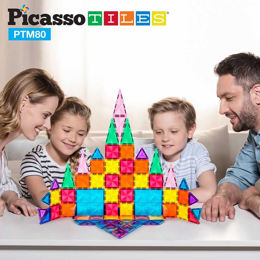 Picasso Tiles - Mini Diamond Tile Series Set - 80pcs