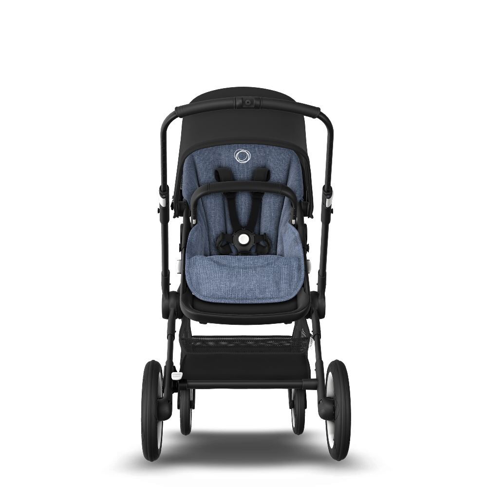 Bugaboo Fox Complete Stroller - BLACK/BLUE MELANGE/BLACK