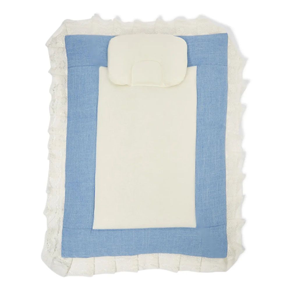 Little Angel - Baby Mattress W/Pillow - Blue