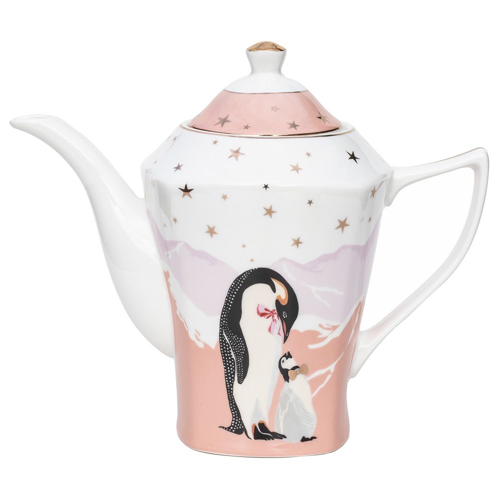 Yvonne Ellen - Penguin Xmas Teapot 1800ml - Pink