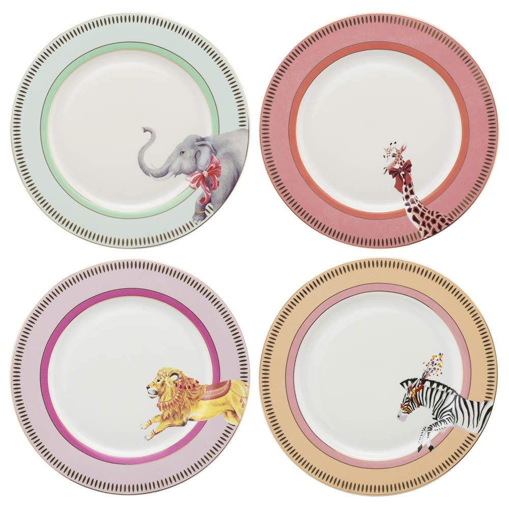 Yvonne Ellen - Side Plates 20cm - Set of 4 - Animals