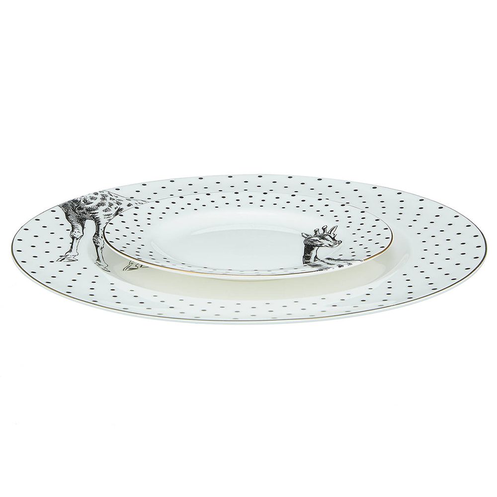 Yvonne Ellen - Set of 2 Dinner + Side Plates Giraffe 26.5, 16cm