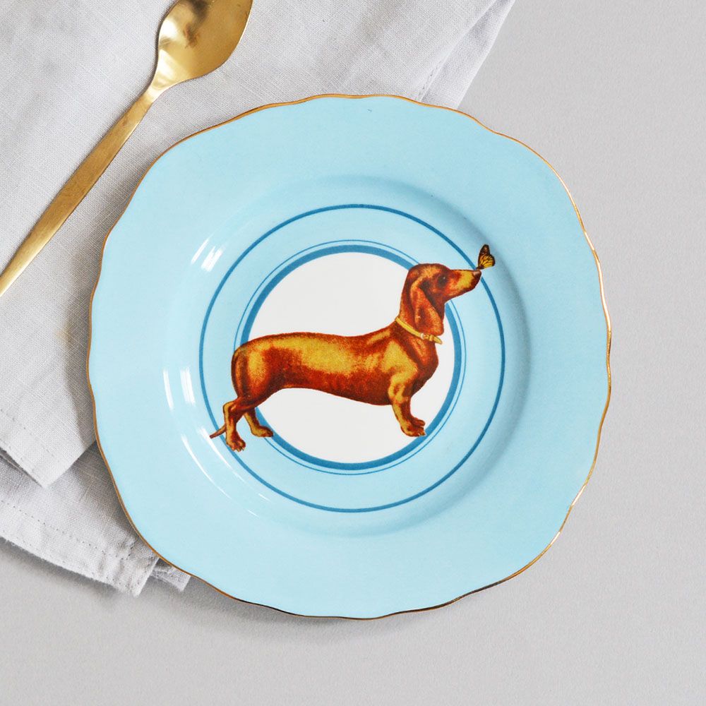 Yvonne Ellen - Cake Plate Sausage Dog 16cm