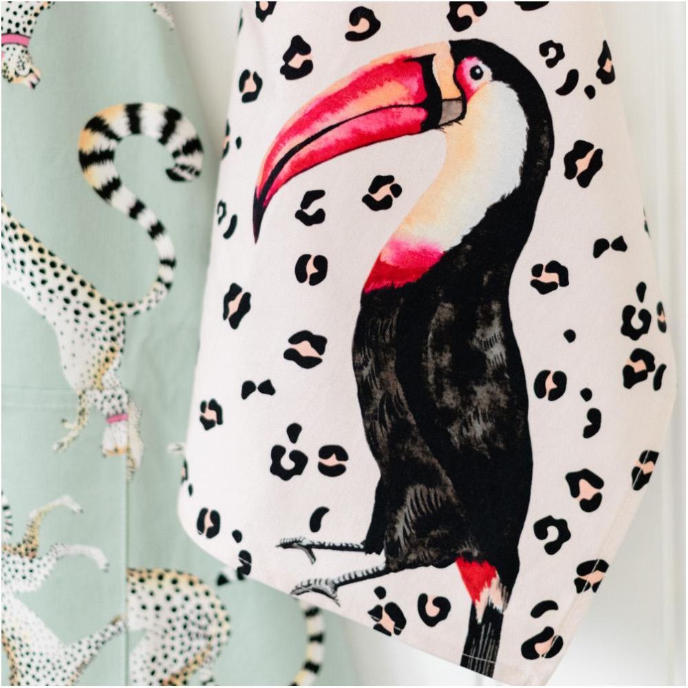 Yvonne Ellen - Toucan Tea Towel - Pink