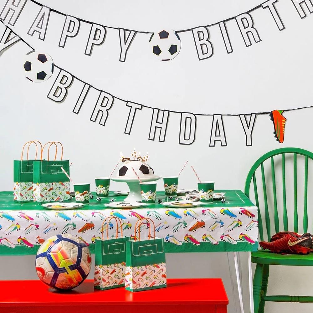 Talking Tables - Football Happy Birthday Paper Garland - 3m