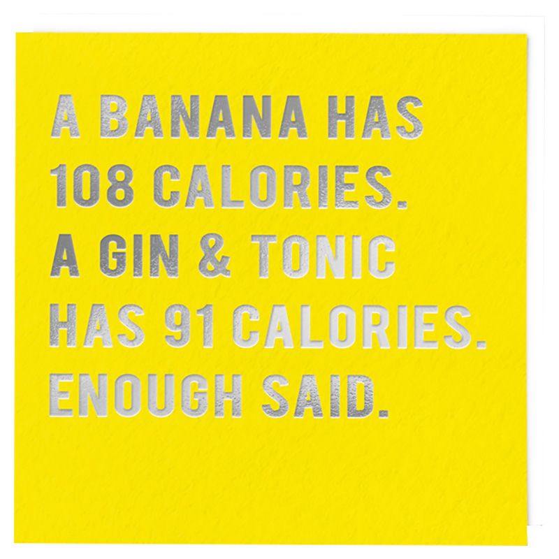 Redback Cards - Calories Funny Card