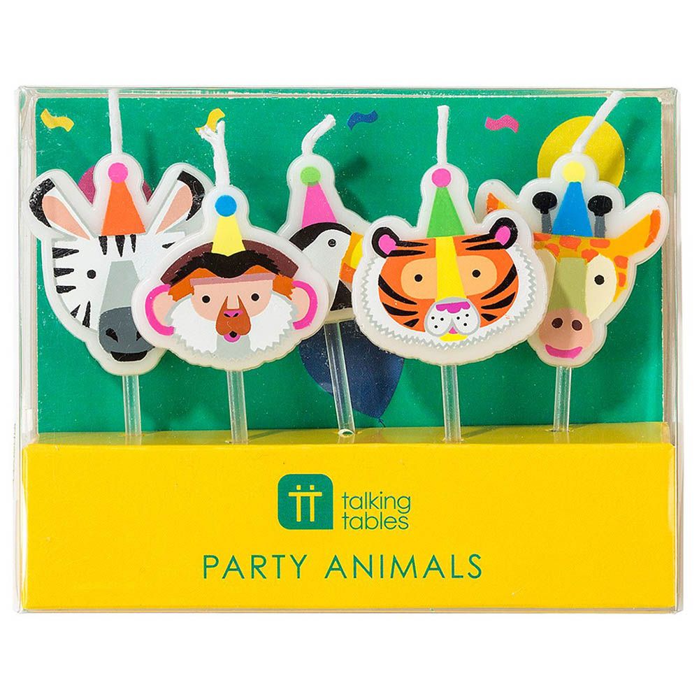 Talking Tables - Party Animals Shaped Candles - 5pcs