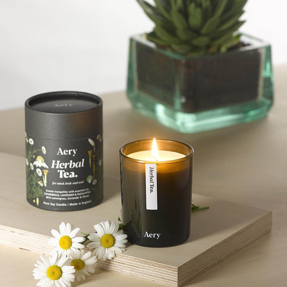 Aery - Herbal Tea Candle 200g - Black