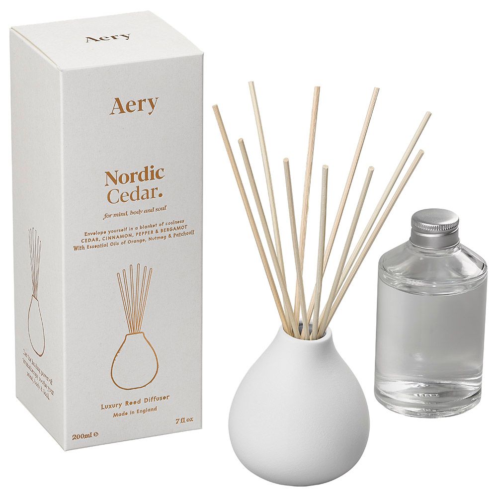 Aery - Nordic Cedar Diffuser - White 