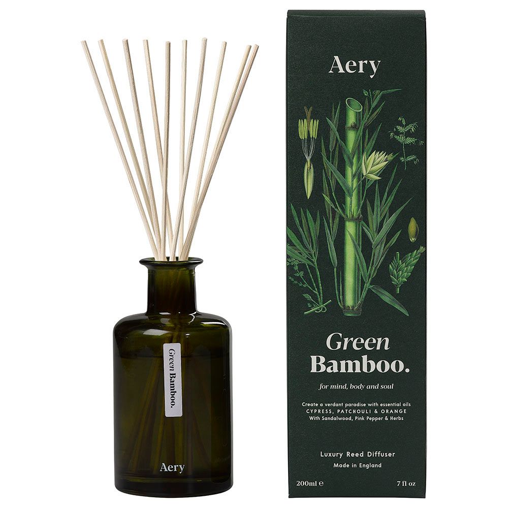 Aery - Green Bamboo Diffuser 200ml - Black