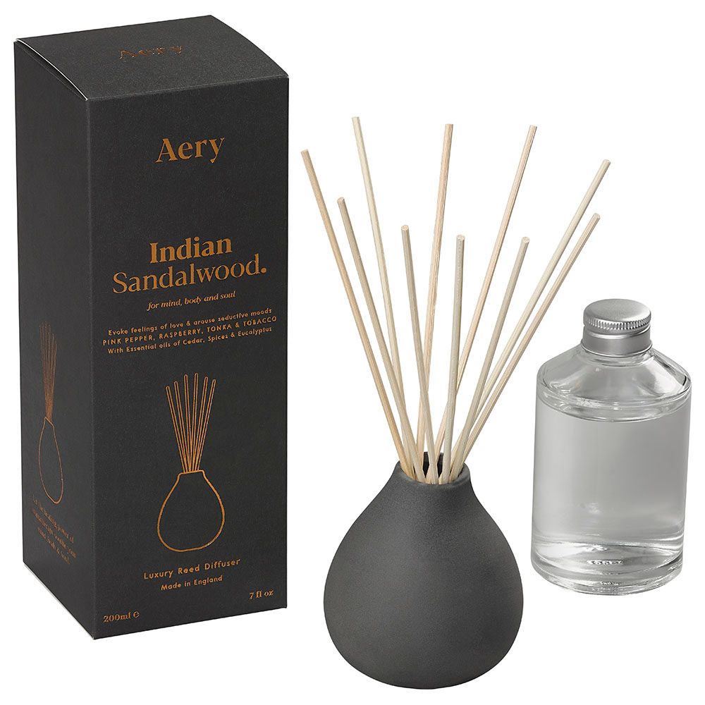 Aery - Indian Sandalwood Diffuser - Black