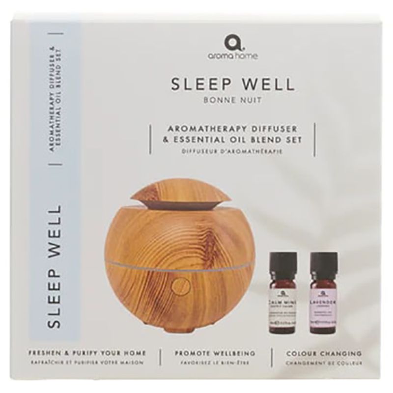 Aroma Home - Sleep Well USB Diffuser w/ Essential Oils - 2x9ml