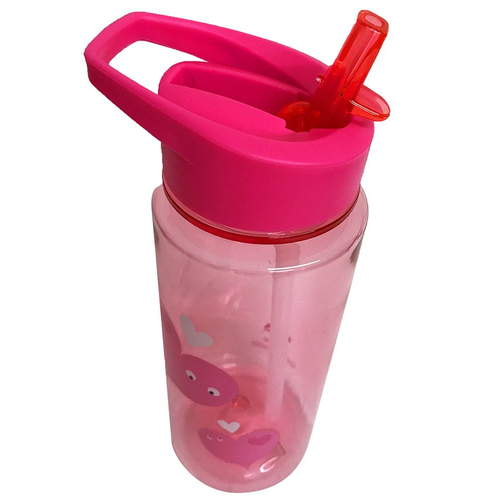 Tinc - Mallo Flip Straw Water Bottle - 550ml - Pink