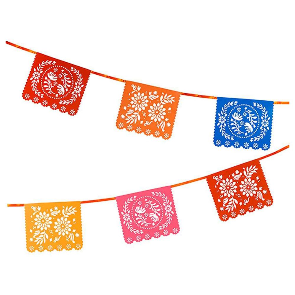 Talking Tables - Boho Paper Rectangle Bunting - 4M - Pack of 2