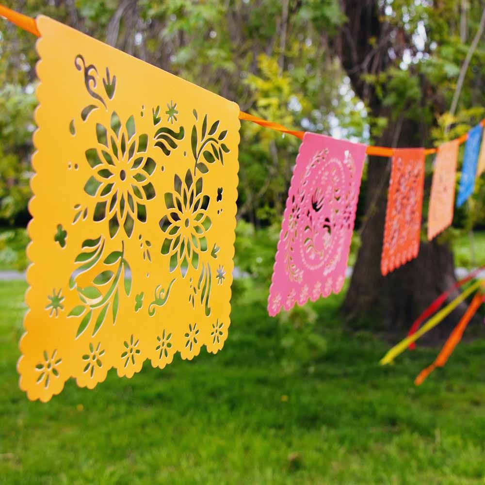 Talking Tables - Boho Paper Rectangle Bunting - 4M - Pack of 2