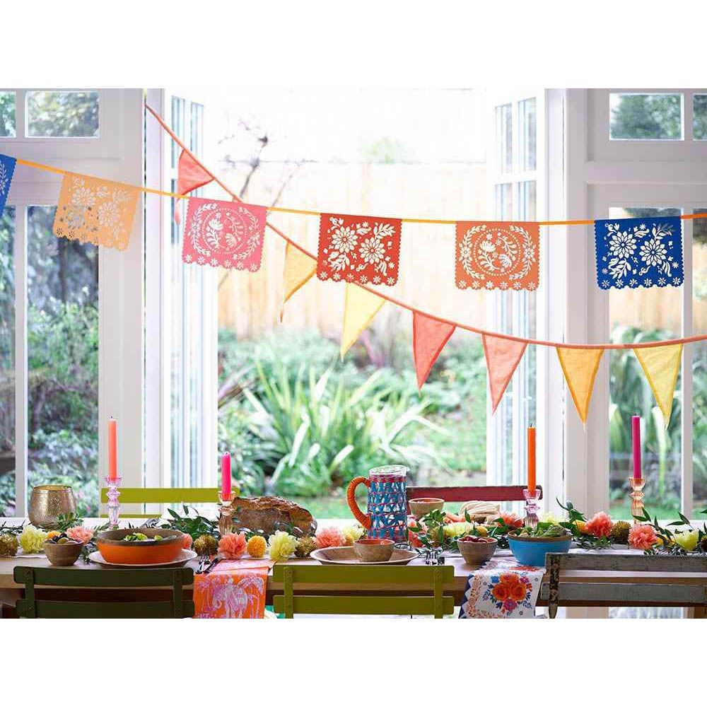 Talking Tables - Boho Paper Rectangle Bunting - 4M - Pack of 2