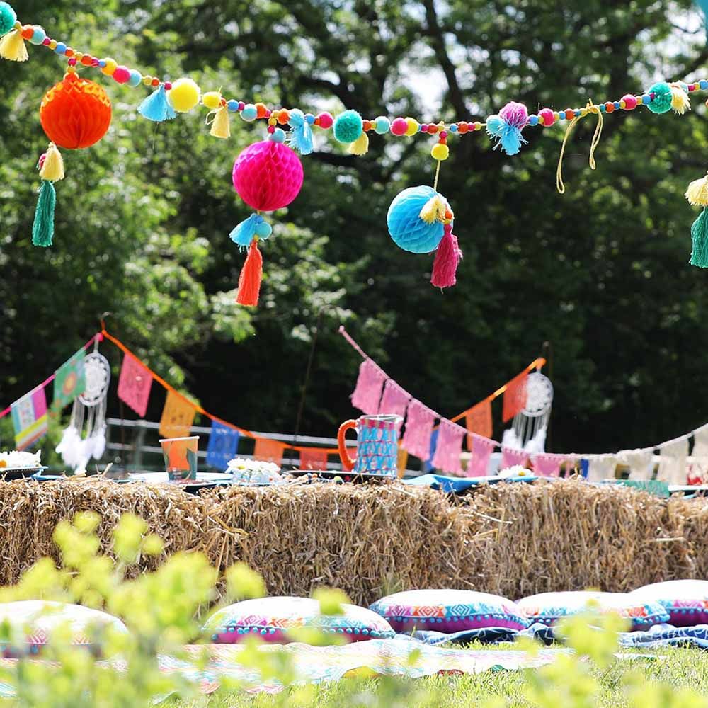 Talking Tables - Boho Mix Fabric Garland - 1M